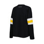 Women's Black Pittsburgh Steelers Justine Long Sleeve Tunic T-shirt