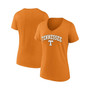 Women's Branded Tennessee Orange Tennessee Volunteers Evergreen Campus V-Neck T-shirt
