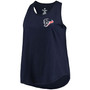 Women's Plus Size Navy Houston Texans Racerback Scoop Neck Tank Top