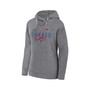 Women's Branded Heather Gray Chicago Cubs Script Favorite Pullover Hoodie