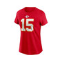 Women's Patrick Mahomes Red Kansas City Chiefs Player Name and Number T-shirt