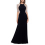 Petite Beaded-Sleeve Gown
