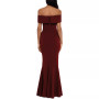 Petite Off-The-Shoulder Mermaid Gown