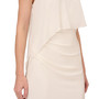 Women's One-Shoulder Cape-Overlay Dress