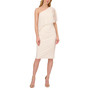 Women's One-Shoulder Cape-Overlay Dress