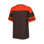 Women's Brown, Orange Cleveland Browns Play the Ball T-shirt