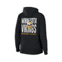 Women's Black Minnesota Vikings Sponge Fleece Full-Zip Hoodie