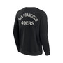 Men's and Women's Black San Francisco 49ers Super Soft Pullover Crew Sweatshirt