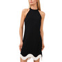 Women's Sleeveless Halter-Neck Wave-Hem Dress