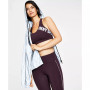 Women's Reflective Piping Hoodie, Reflective Logo Low-Impact Sports Bra & High-Waisted Leggings
