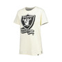 Women's Cream Las Vegas Raiders Chrome Sideline T-shirt