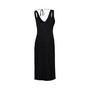 Women's Black Las Vegas Raiders Training V-Neck Maxi Dress