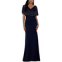 Petite Beaded Capelet Gown