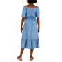 Women's On Off-The-Shoulder Chambray Midi Dress, Created for Macy's
