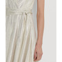 Women's Metallic Jersey Halter Cocktail Dress