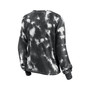 Women's White and Black Chicago White Sox Tie-Dye V-Neck Pullover Cropped Tee