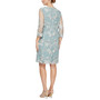 Petite Layered-Look Embroidered Jacket Dress
