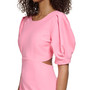 Women's Puff-Sleeve Open-Back Compression Dress