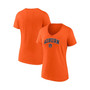 Women's Branded Orange Auburn Tigers Evergreen Campus V-Neck T-shirt
