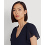 Women's Georgette Drop-Waist Dress