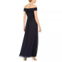 Off-The-Shoulder Chiffon Gown