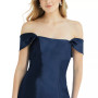 Bow-Back Off-The-Shoulder Gown