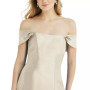 Bow-Back Off-The-Shoulder Gown
