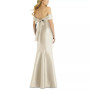 Bow-Back Off-The-Shoulder Gown