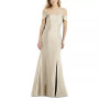 Bow-Back Off-The-Shoulder Gown