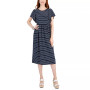 Women's Flutter-Sleeve Midi Dress