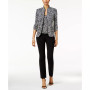 Printed Jacket and Top Set, Regular & Petite Sizes