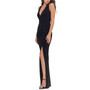 Petite Front-Slit Evening Gown