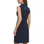 Women's Twist-Front Sleeveless Shirtdress