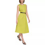 Women's Belted Midi Dress