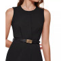 Women's Belted Midi Dress
