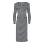 Women's Shoulder Pad Midi Dress