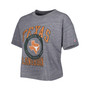 Women's Heather Gray Texas Longhorns Intramural Midi Seal Tri-Blend T-shirt
