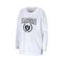 Women's White Las Vegas Raiders Oversized Pullover Sweatshirt