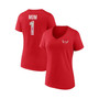 Women's Branded Red Washington Capitals Team Mother's Day V-Neck T-shirt