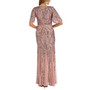 Women's Long V-Neck Sequinned Gown
