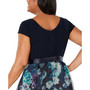 Plus Size Floral-Skirt Gown