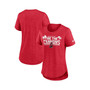 Women's Heather Red Tampa Bay Buccaneers Local Fashion Tri-Blend T-shirt
