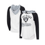 Women's White Las Vegas Raiders MVP Raglan Hoodie Long Sleeve T-shirt