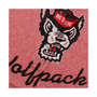 Women's Red NC State Wolfpack Relaxed Henley V-Neck Tri-Blend Tank Top