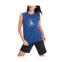 Women's Royal Los Angeles Dodgers Madison Tri-Blend Tank Top