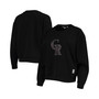 Women's Black Colorado Rockies Carrie Pullover Sweatshirt