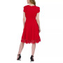 Women's Round-Neck Sleeveless Fit & Flare Dress