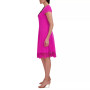 Women's Round-Neck Sleeveless Fit & Flare Dress