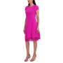 Women's Round-Neck Sleeveless Fit & Flare Dress