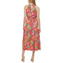 Women's Printed Halter Midi Dress
